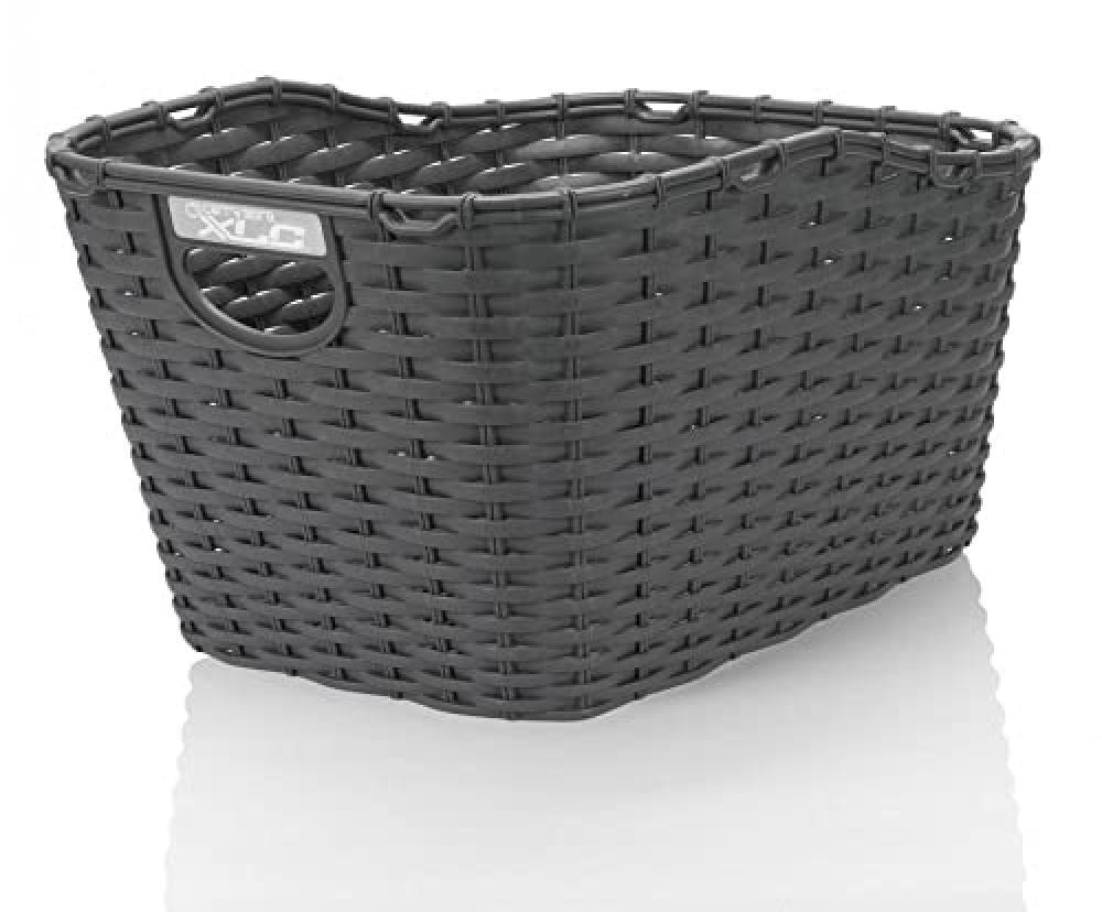 (TG. Misura standard) XLC Ba-B07, Cestino in polyrattan Unisex-Adulti, Carbone,