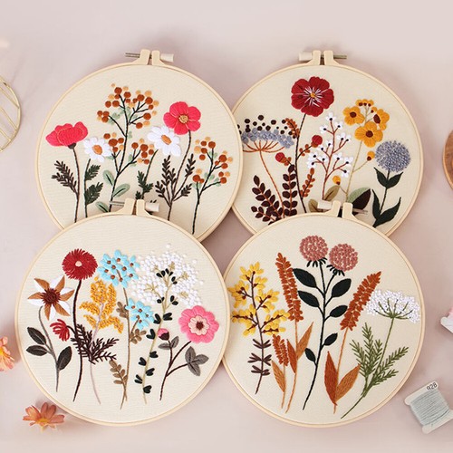 Kit De Démarrage Broderie Débutants Avec Motif Hibou - Kit Complet Point De Croix