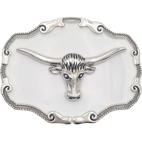 Vintage White Leather Croc Embossed Star Studded Western  display picture 1