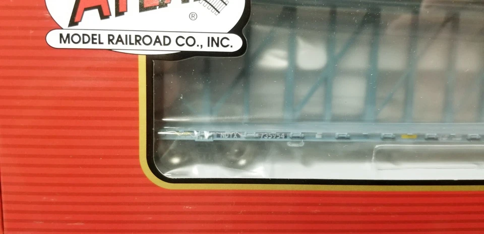 Atlas Master 20006483 HO FIRST UNION RAILROAD 73' Center Beam Flat NDYX 735954 - Image 2 of 4