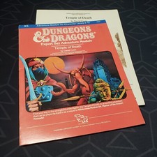 Dungeons & Dragons 1E: Temple of Death (Paperback RPG Module, 1983) TSR D&D RARE