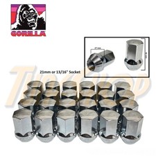 24 GORILLA LARGE SEAT OEM OE STOCK WHEELS LUG NUTS 14X1.5 M14 ACORN RIMS CHROME