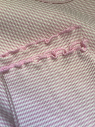 Jamie Kay Children Organic Cotton Pajama Set of 2: 7Y, 8Y Pink White Mini Stripe - Picture 2 of 5