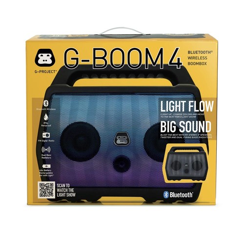 NUOVO G-BOOM 4 altoparlante wireless Bluetooth per feste - Foto 2 di 5