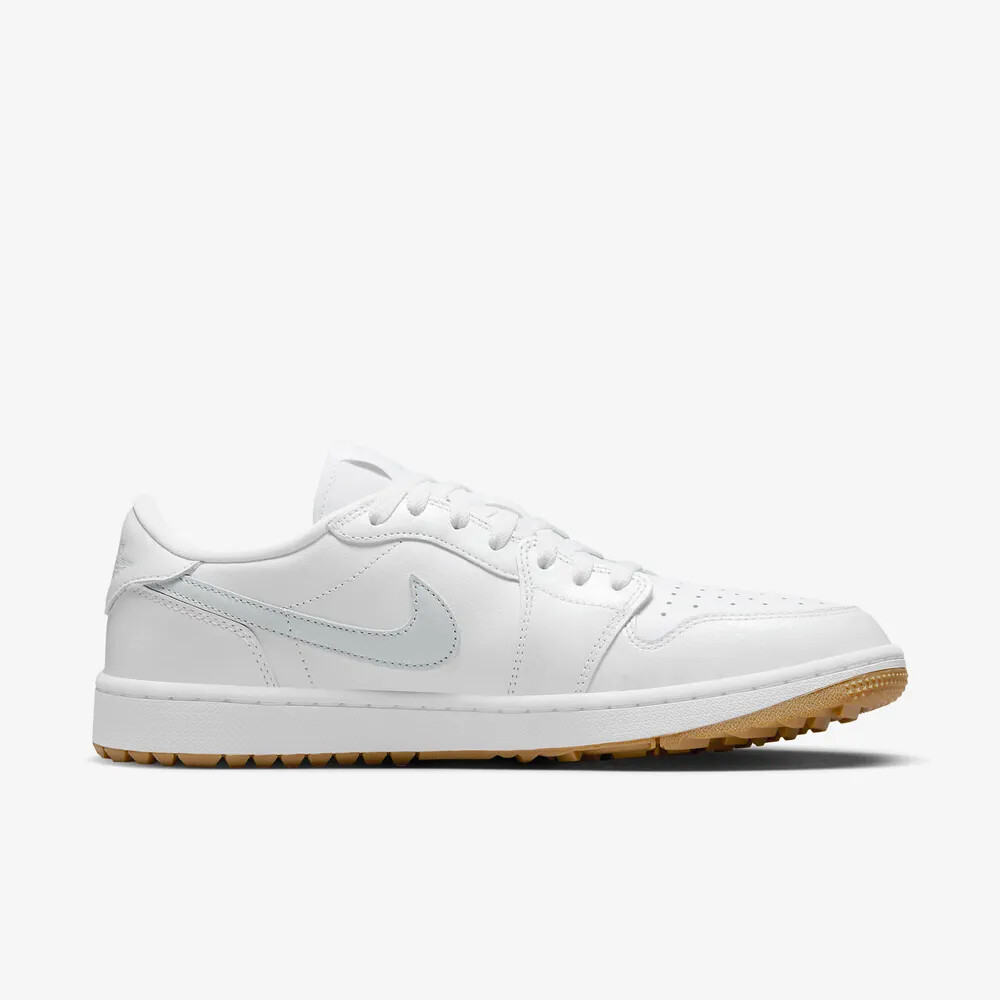 New Nike Air Jordan 1 Low Golf Shoes - White/ Gum (DD9315