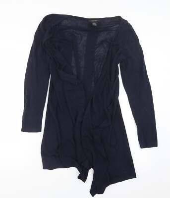 89th & Madison Damen Strickjacke blau V-Ausschnitt Viskose-Mischung Größe S