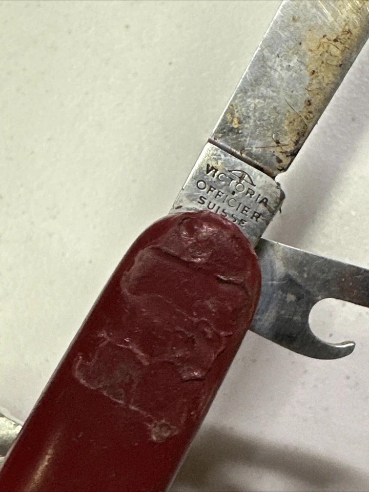 RARE Victoria Vintage Victorinox Huntsman/handyman MAU 91mm Swiss Army Knife 50s - Image 3 of 4