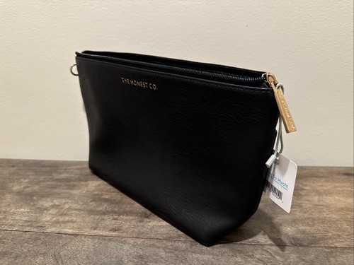 New The Honest Company City Diaper Bag Travel Organizer Black Vegan Faux Leather - Picture 7 of 7