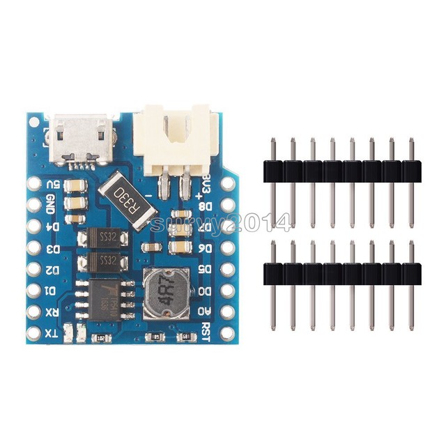 Battery Shield For WeMos D1 mini single lithium battery Charging /& Boost NEW