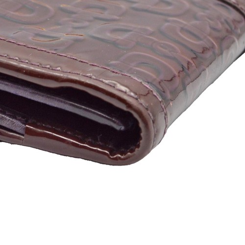 GUCCI Patent Leather Bi Fold Long Wallet Purse Accessories Women's Used Italy - Picture 6 of 16