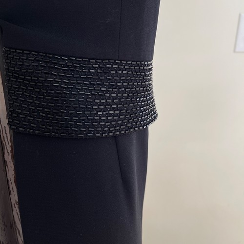 Vintage Daymor Couture by C. Mercedes Ferreira Size 10 Womans Black Beaded Dress - Picture 5 of 7