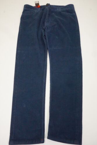 Pantalones Isaia Sportivo Azul Pana Mezcla Algodón Talla 54R TOTALMENTE NUEVOS CON ETIQUETAS - Imagen 3 de 9