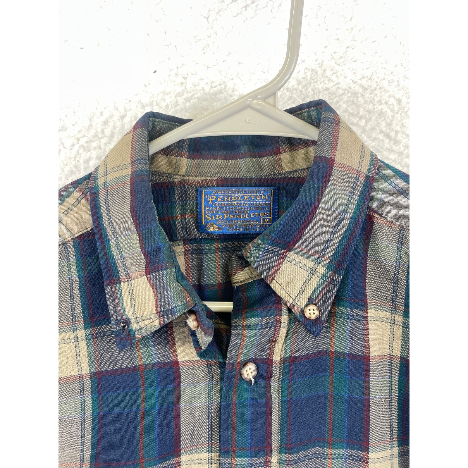 Pendleton Sir Pendleton Plaid Wool Button Up Shir… - image 2
