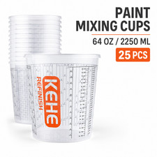 Kehe Pint Automotive Paint Mixing Cups 2250ml Graduated 1900ml Measuring Contain Kehe Pint Automotive Paint Mixing Cups 2250ml Graduated 1900ml Measuring Contain