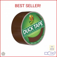 Duck Brand 1304965 Color Duct Tape, Single Roll, Brown, 60 Foot