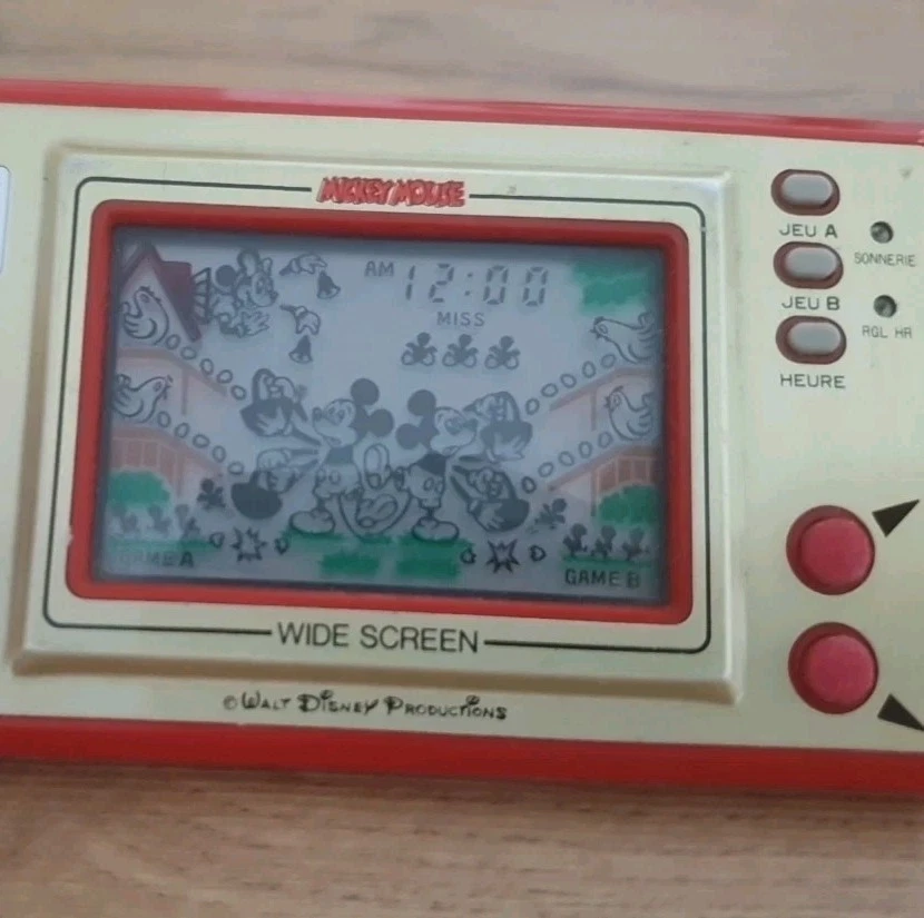 Nintendo Game Watch Mickey Mouse Touches Françaises MC 25 BREVET EN COURS  - Photo 2/4