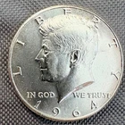 1964-D KENNEDY Half Dollar circulated! .90% Silver content!