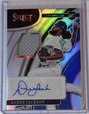 Andre Jackson 2022 Panini Select Silver Prizm Jersey Auto #RJA-AJ 58/199 RC