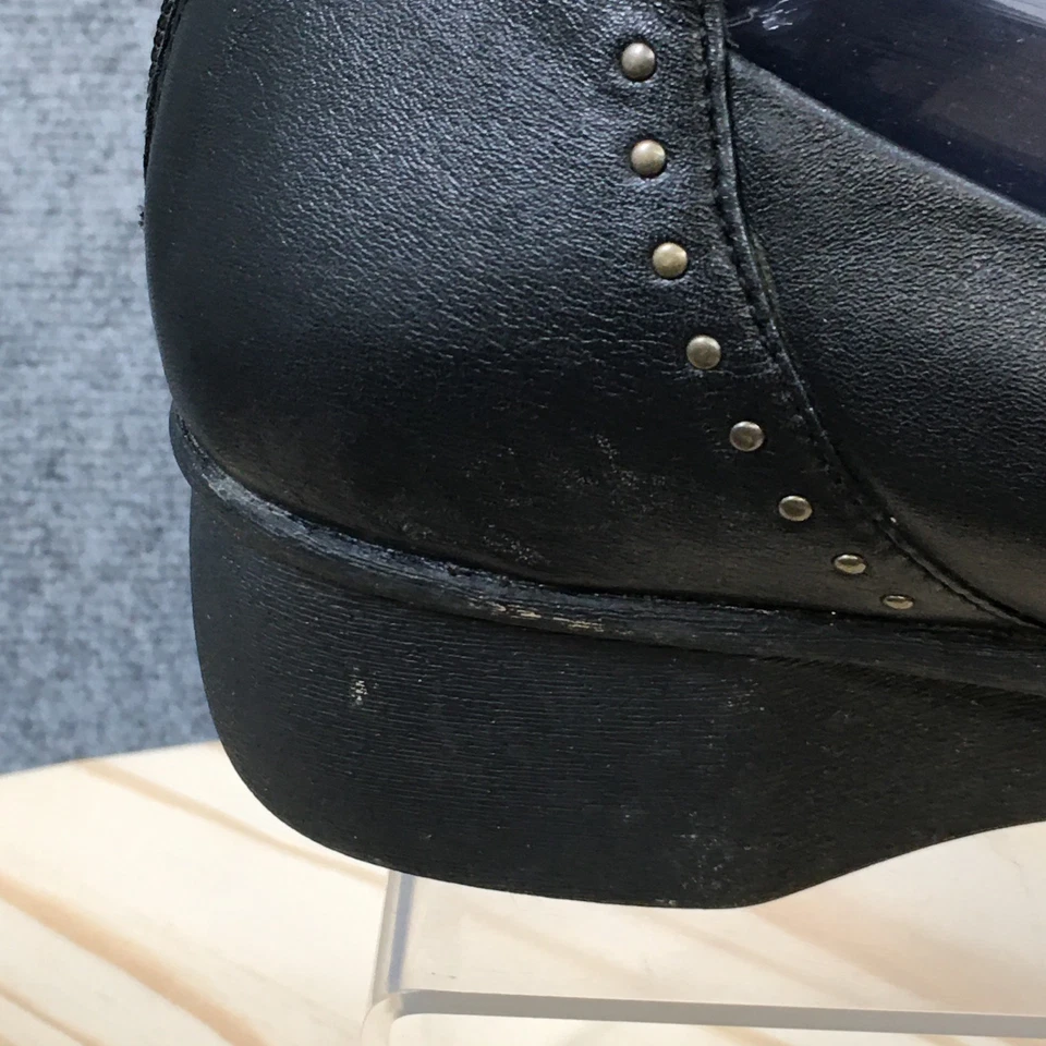 Dansko Wedge Women’s Size 41 EUC Black Leather Ankle Strap Mary Jane Shoes - Image 2 of 4