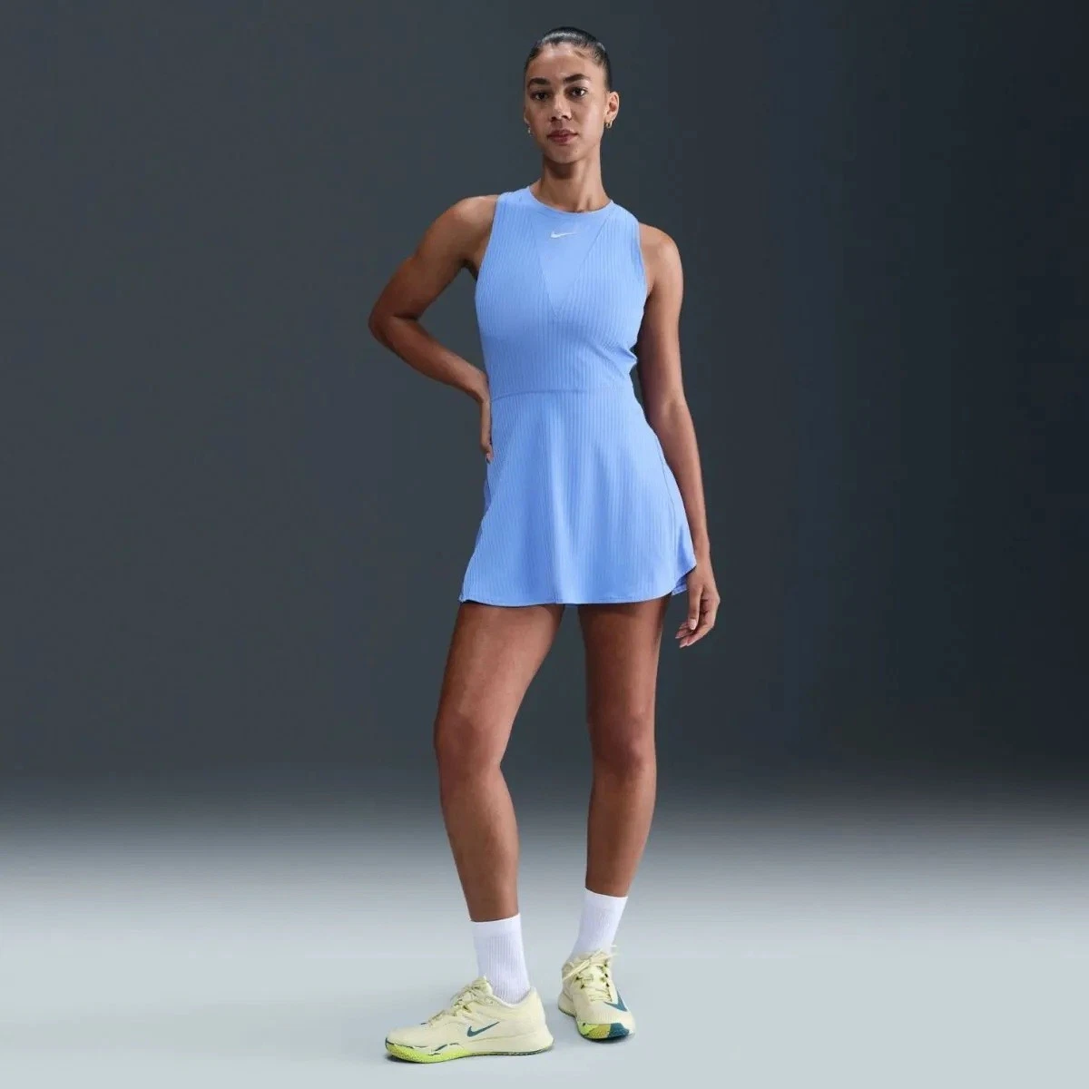 green emerald velvet dress Ladies NikeCourt Dri-Fit Slam Dress  Mason's Tennis
