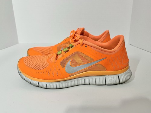 Nike Free Run 3 scarpa da corsa uomo taglia 9 arancione fluo bianco 510642-800 - Foto 2 di 11