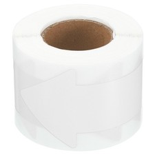 200 Pcs 4"x2" Directional Arrow Sticker Vinyl Removable Self Adhesive White