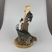 Austin Nichols Wild Turkey & Bears No.9 1985 Porcelain Decanter 101 Proof empty