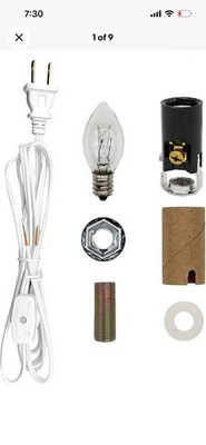 Lot Of 3, Creative Hobbies  ML2-B6 Small Christmas Tree Wiring Kit, 1x1x3 inches