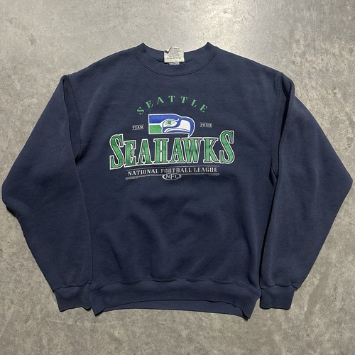 Vintage 90s Seattle Seahawks NFL Lee Sports Graphic Crewneck Size Large 1999 USA