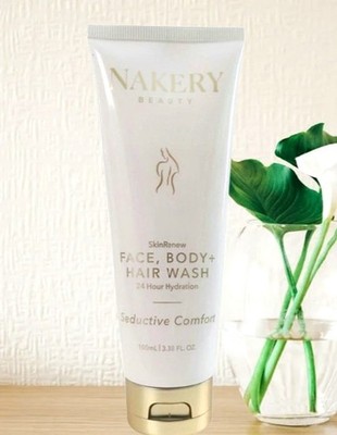 Nakery Beauty Seductive Comfort SkinRenew Face, Body & Hair Wash, New