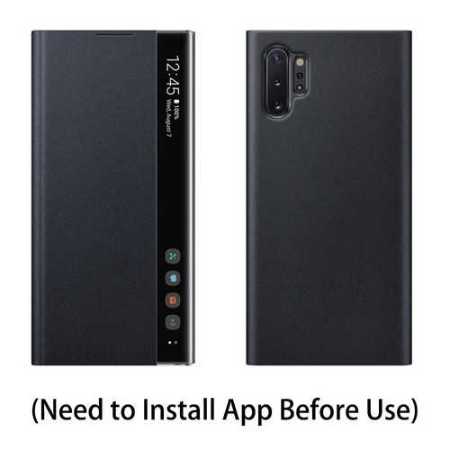 Flip Case Window View Smart Phone Cover for Samsung Galaxy Note20 Ultra, Note10+ - Photo 10 sur 12