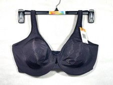 NWT Lilyette Women's 38DD Plunge Into Comfort Keyhole Underwire Bra 0904 Black