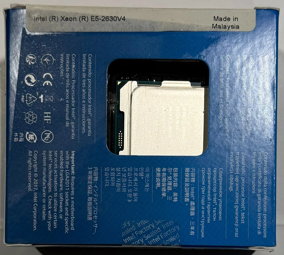 Intel BX80660E52630V4 SR2R7 Xeon Processor E5-2630 v4 25M Cache, 2.20 GHz NEW  - Image 2 of 4