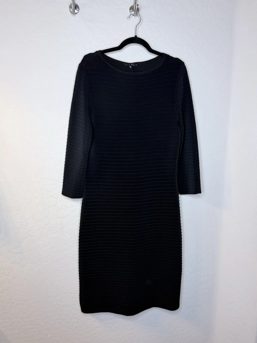 black knit dress 3 4 sleeve 3/4 Dresses for Women for sale CURVY