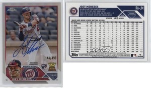 2023 Topps Chrome Rookie Auto Refractor /499 Joey Meneses #RA-JM Auto RC
