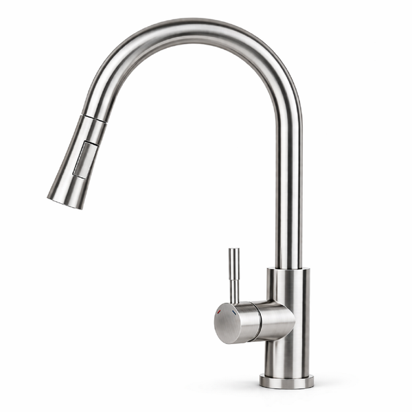 Wasserhahn KüChenarmatur KüChe Mischbatterie Ausziehbar Armatur Brause Classic-image