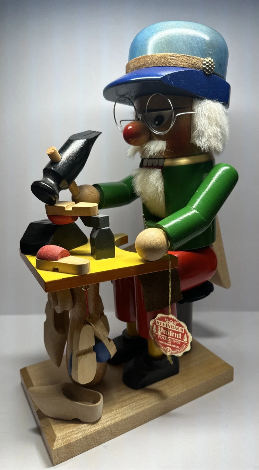 VTG Steinbach Germany Handcarved Nutcracker Cobbler Shoemaker