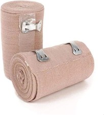 Elastic Compression Bandage Wrap 5cm x 4.5m Hook Fastening Support First Aid