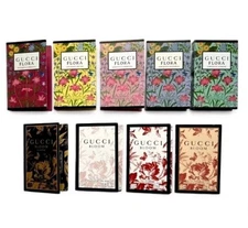 Gucci Flora Gorgeous & Bloom Perfume Collection Sample Spray Vials 9pc Set 