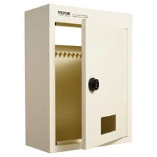 Fire Rated Steel Wall Mail Drop 12.5x6.3x16.9 Passive Vent Design Beige Lock