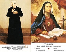 2 Reliquienbilder, Giacomo Alberione und Schw. Maria Celeste Crostarosa