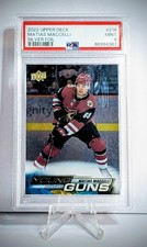 2022-23 Upper Deck Young Guns FOIL Matias Maccelli #216 RC PSA 9 