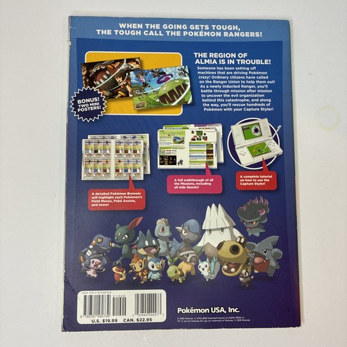 Pokemon Ranger: Shadows of Almia Prima Official Game Strategy Guide Book (PB) - Picture 2 of 6