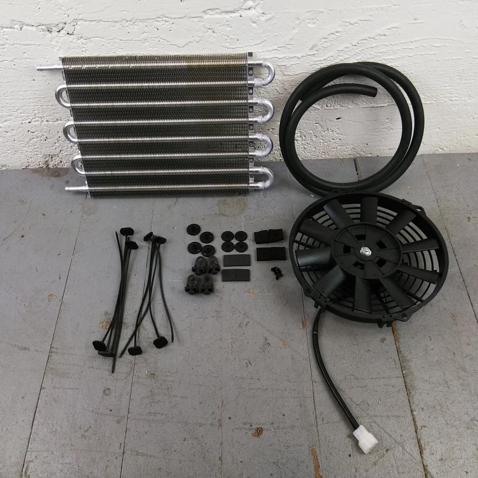 Kit de ventilador de radiador eléctrico enfriador de aceite de transmisión camioneta Ford serie F 1957-60 Foto 2 de 4