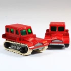 Vintage 1960s Matchbox Lesney No 35 Snow Trac Red Diecast Bundle x2 England