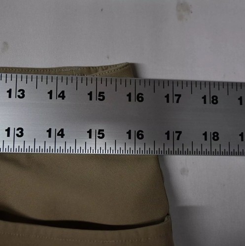 Pantalone uomo Lululemon 32W31L kaki Warpstreme M5583S ABC classico 5 tasche - Foto 4 di 6