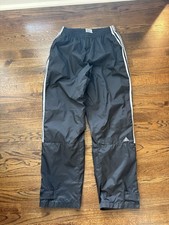 Vintage Adidas Pants Size Youth XL Long Windbreaker Y2K Track 90s Black