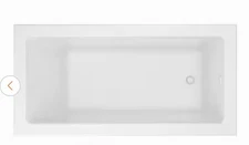 Drop-in Soaking Bathtub Studio 72 In. X 36in. Acrylic Rectangular White