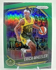 Erica Wheeler 2025 Panini Prizm WNBA Green Prizm #125 Seattle Storm