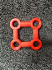 Lacrosse 4-Ball Display Stand 3d Printed Red